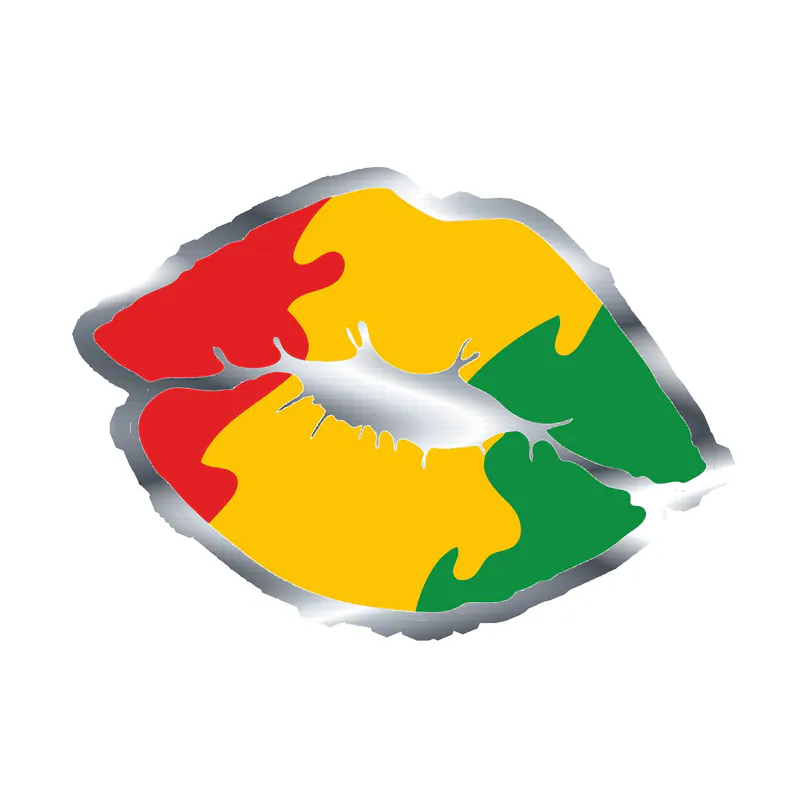 Juneteenth Silver Chrome Vinyl Decals - Custom Size