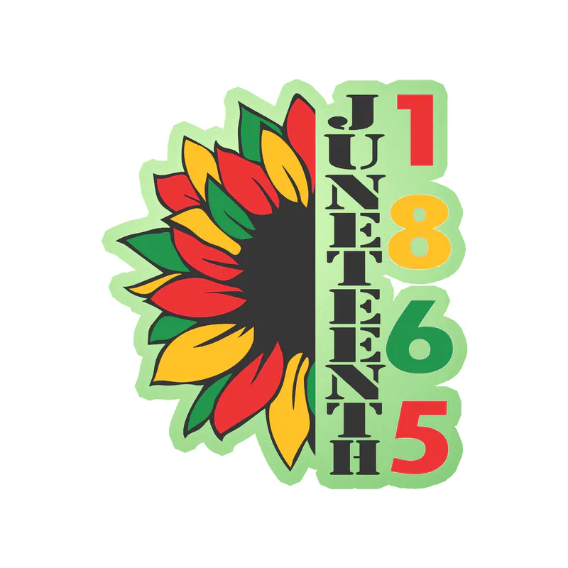 Juneteenth Glow in the Dark Vinyl Decals - Custom Size