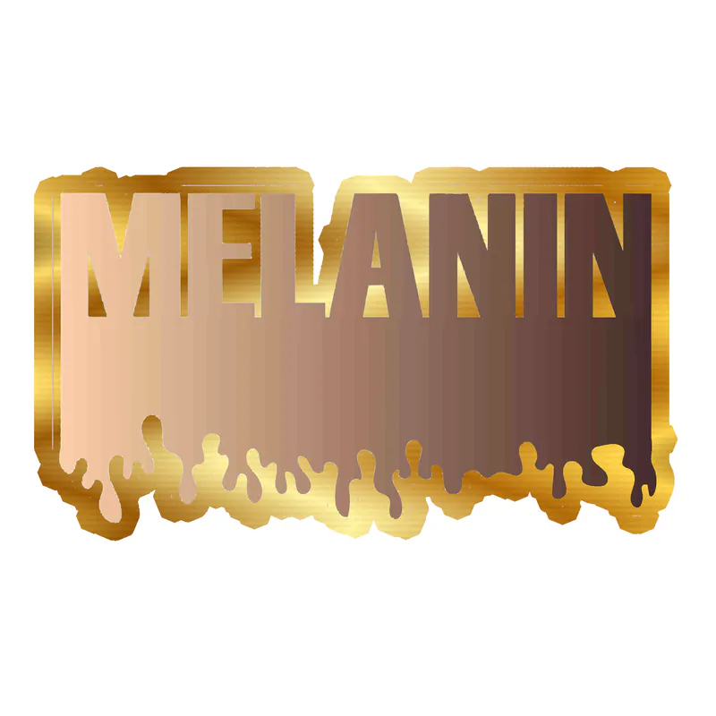 Juneteenth Gold Chrome Vinyl Decals - Custom Size