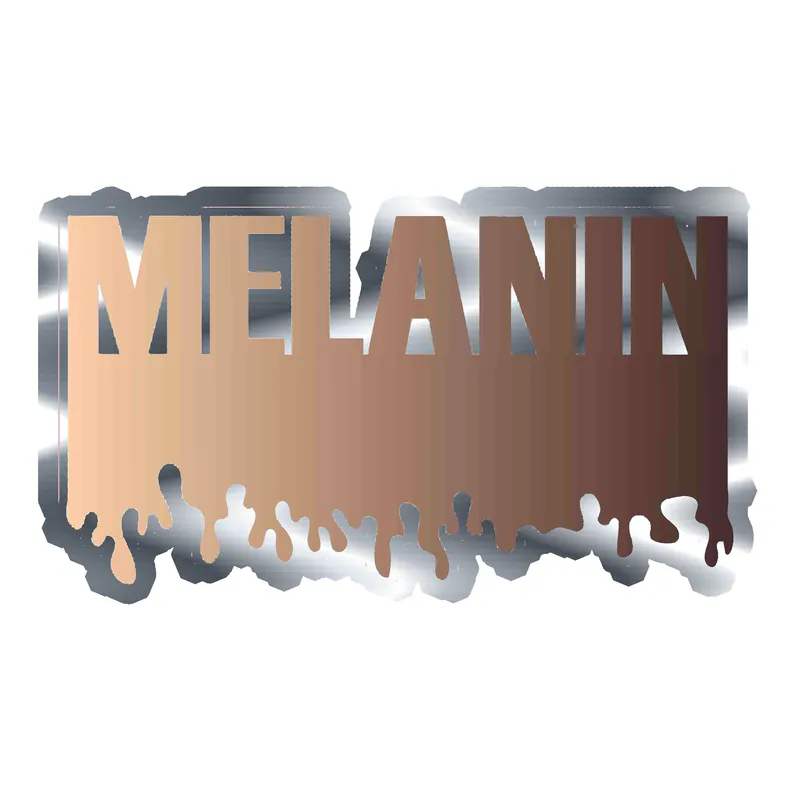Juneteenth Silver Chrome Vinyl Decals - Custom Size