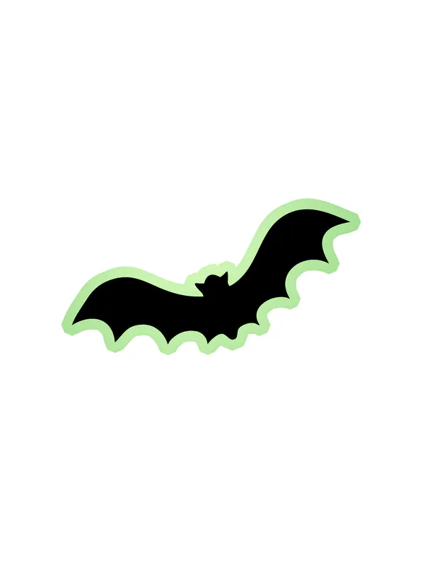 Bat Glow in the Dark Vinyl Decal