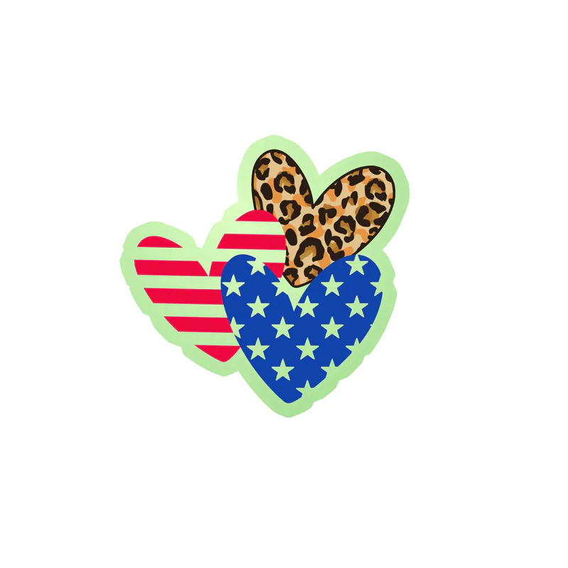 Fourth Of July Glow in the Dark Vinyl Sticker - Custom Size