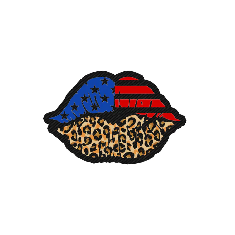 Fourth Of July Carbon Fiber Vinyl Sticker - Custom Size