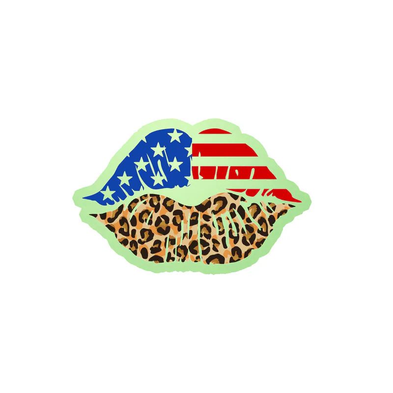 Fourth Of July Glow in the Dark Vinyl Sticker - Custom Size