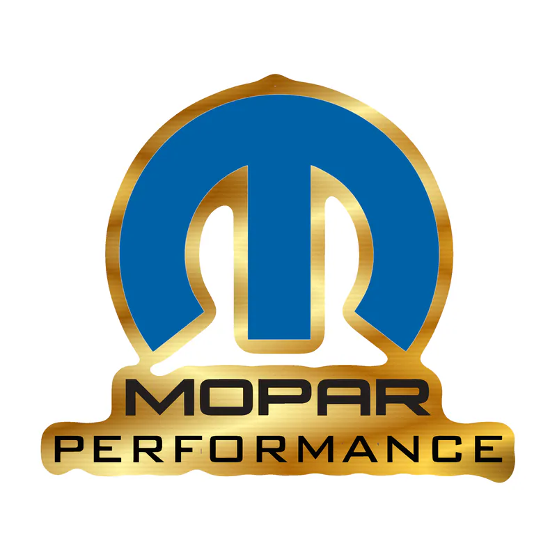 Mopar - Mopar Performance - Gold Chrome Vinyl Decal - Custom Size