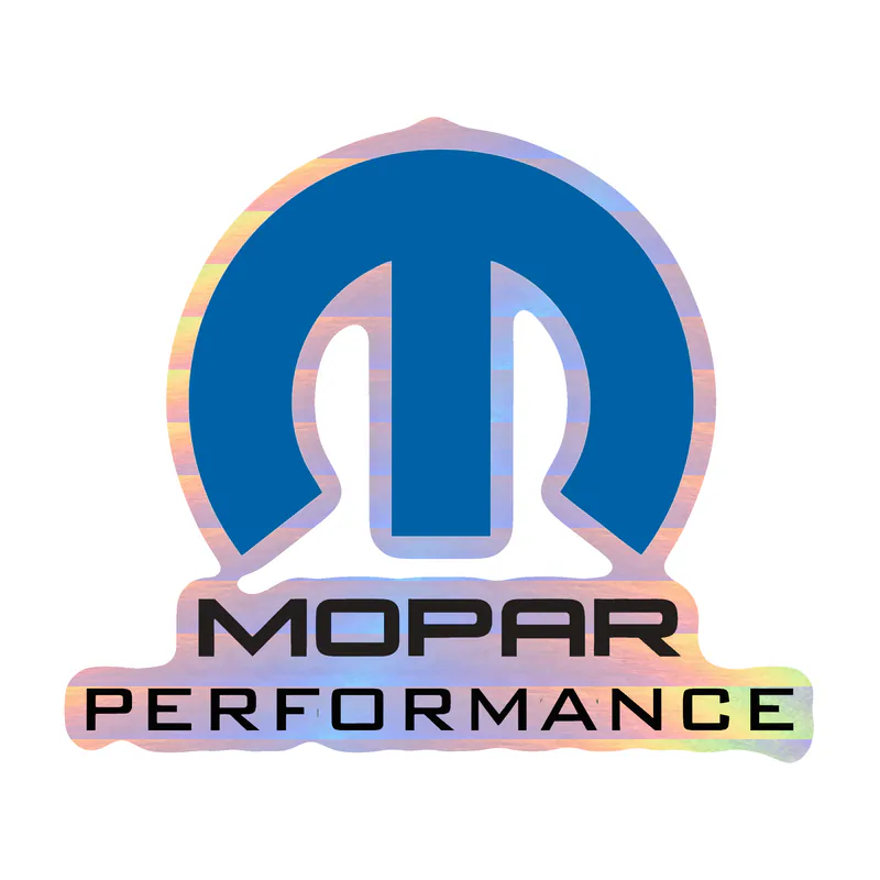 Mopar - Mopar Performance - Holographic Vinyl Decal - Custom Size