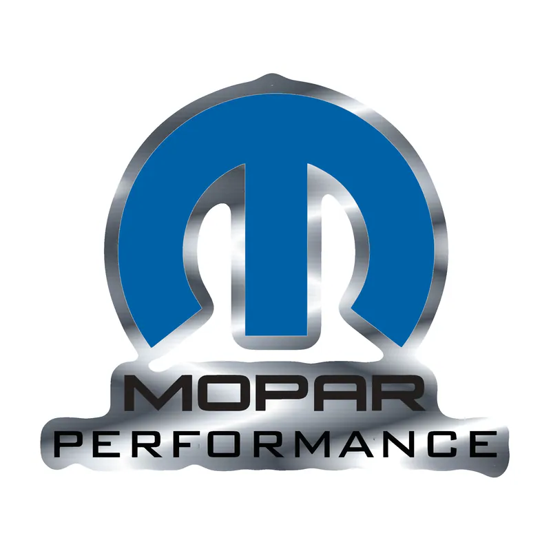 Mopar - Mopar Performance - Silver Chrome Vinyl Decal - Custom Size