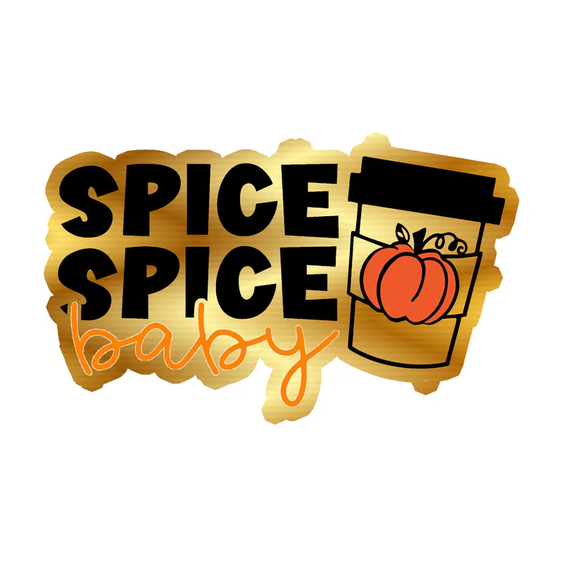 Spice Spice Baby - Gold Chrome Vinyl Decal