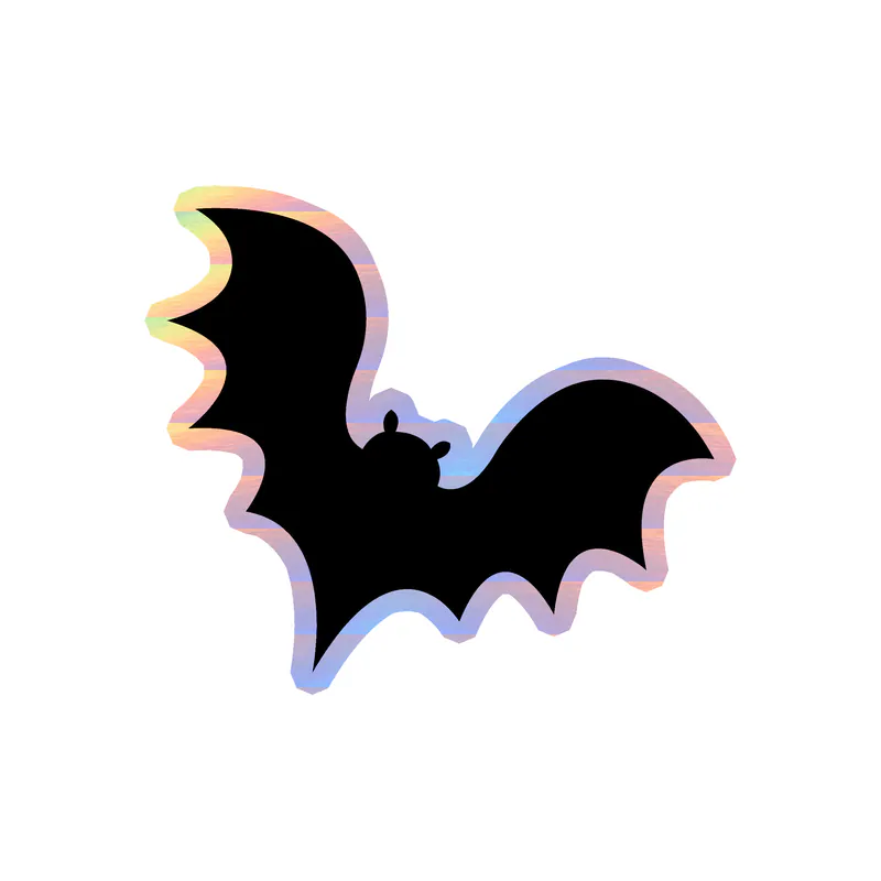 Bat Holographic Vinyl Decal