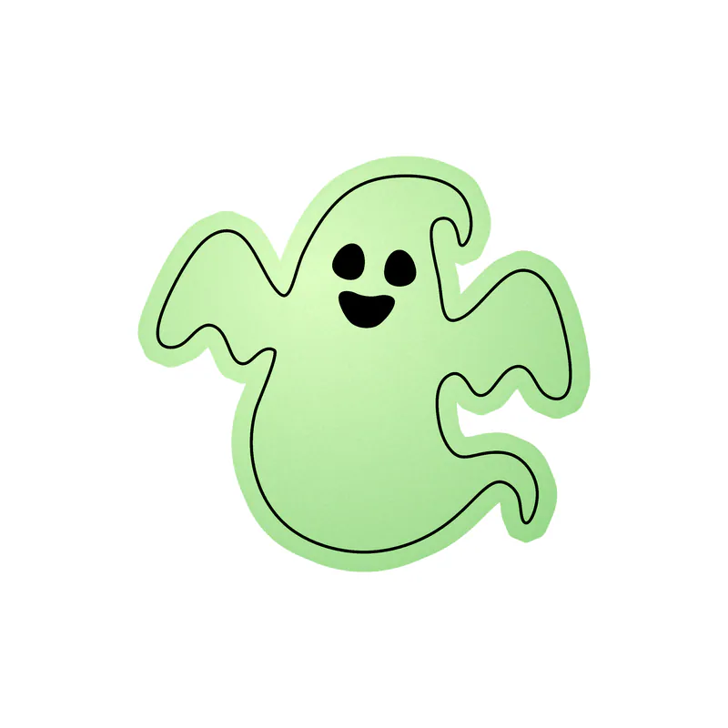 Ghost - Glow in the Dark Vinyl Decal - Custom Size