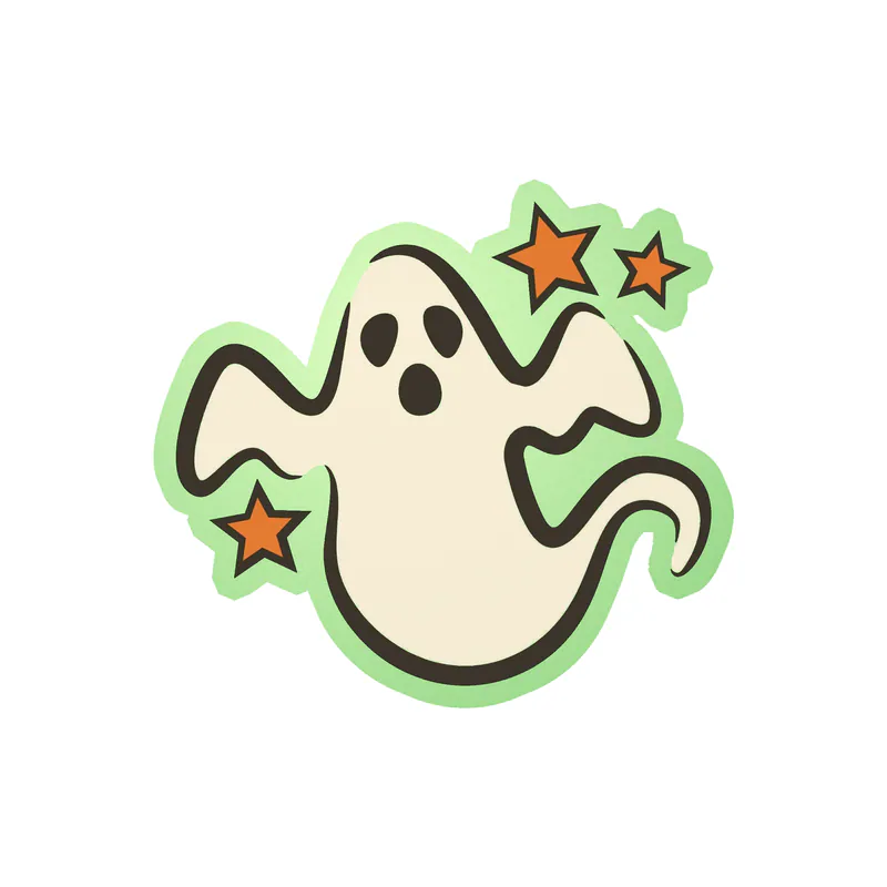 Ghost - Glow in the Dark Vinyl Decal - Custom Size