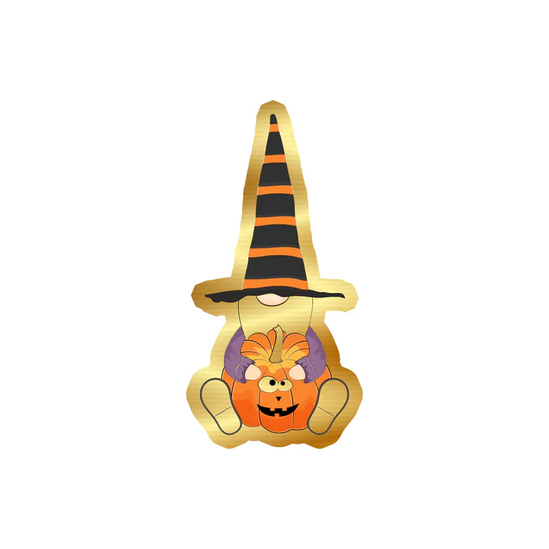 Gnomes Gold Chrome Vinyl Decal - Custom Size