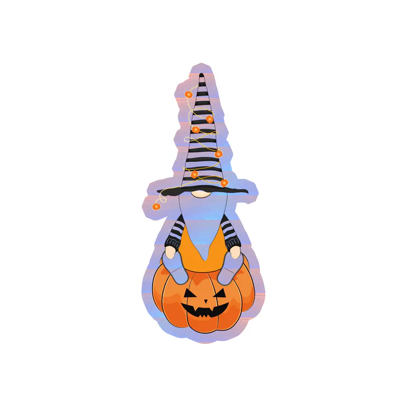 Gnomes Holographic Vinyl Decal - Custom Size