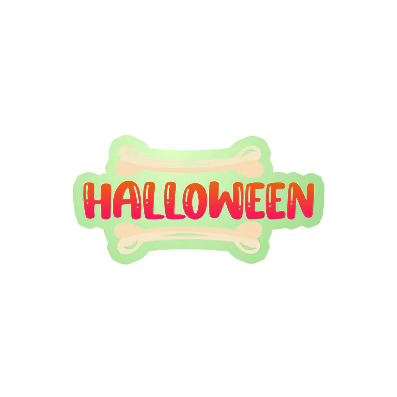 Halloween Glow in the Dark Vinyl Decal - Custom Size