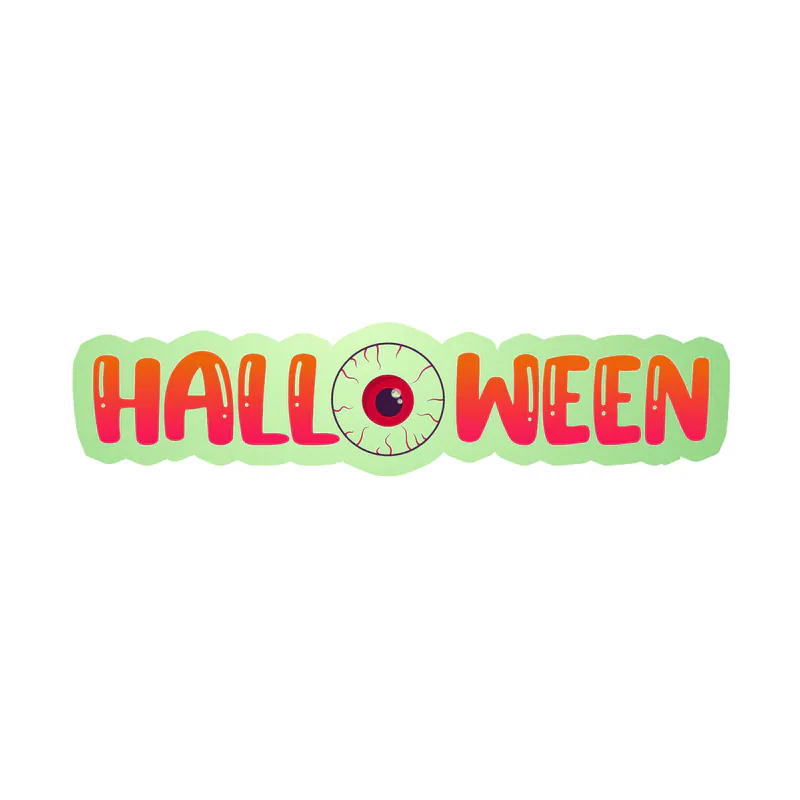 Halloween Glow in the Dark Vinyl Decal - Custom Size