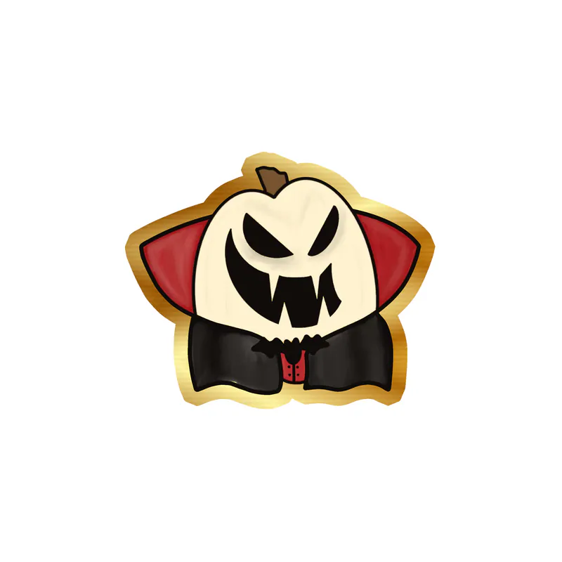 Pumpkin Gold Chrome Vinyl Decal - Custom Size