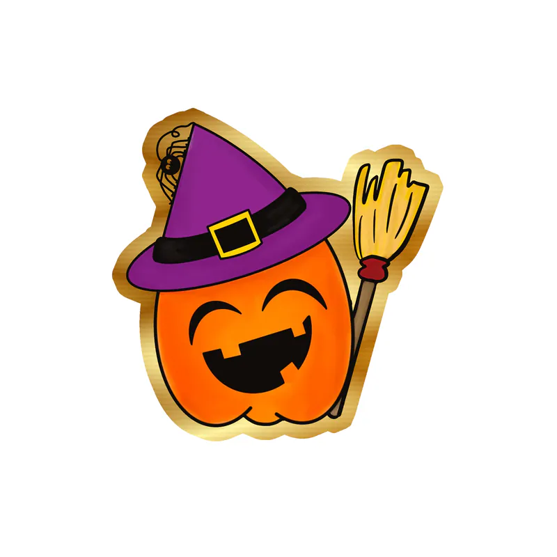 Pumpkin Gold Chrome Vinyl Decal - Custom Size