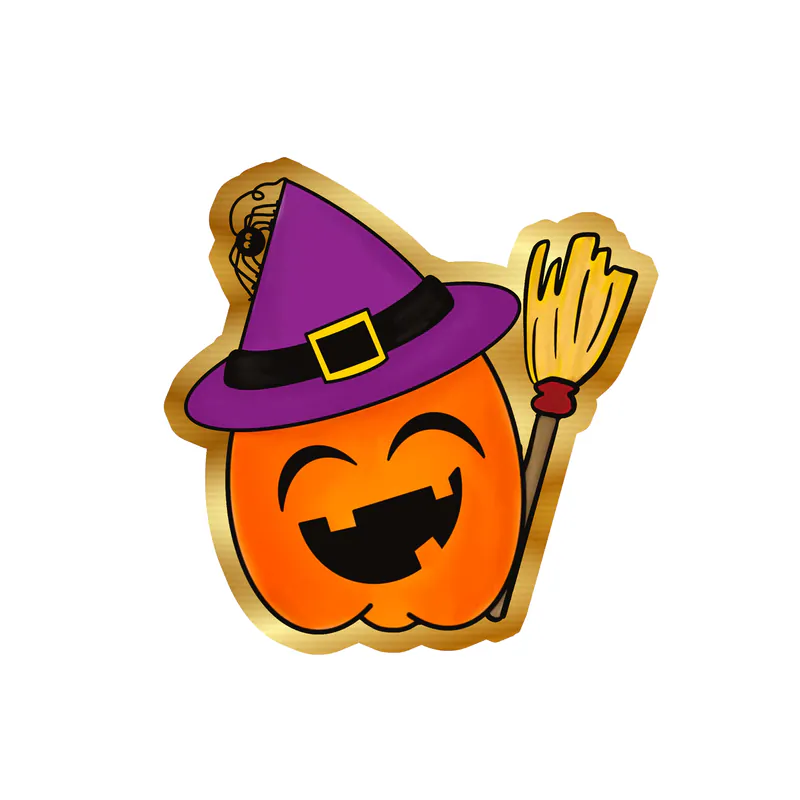 Pumpkin Gold Chrome Vinyl Decal - Custom Size