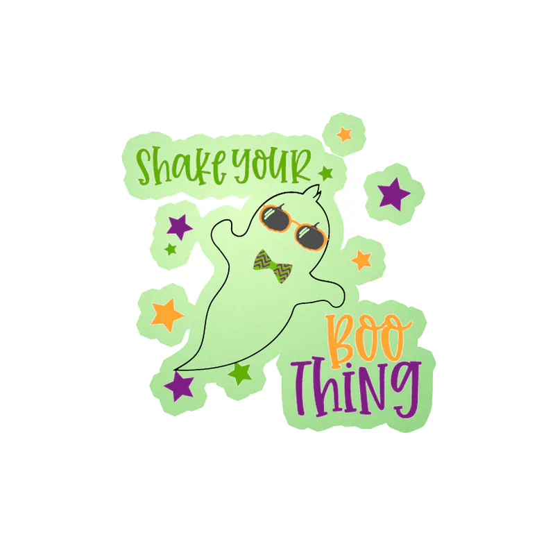 Halloween Glow in the Dark Vinyl Decal - Custom Size