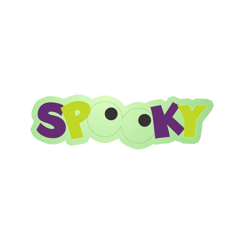 Halloween Glow in the Dark Vinyl Decal - Custom Size