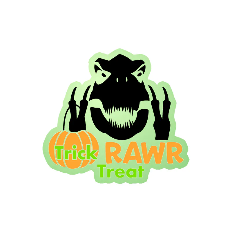 Halloween Glow in the Dark Vinyl Decal - Custom Size