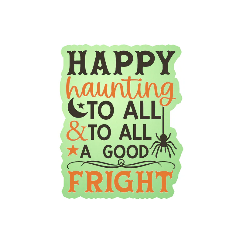 Halloween Glow in the Dark Vinyl Decal - Custom Size