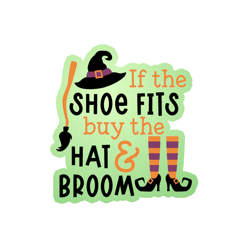 Halloween Glow in the Dark Vinyl Decal - Custom Size