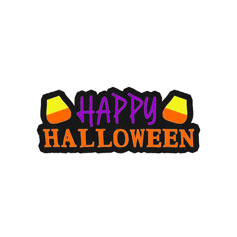 Halloween Carbon Fiber Vinyl Decal - Custom Size