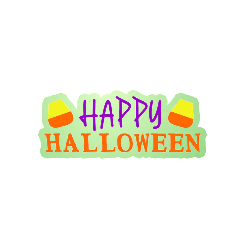 Halloween Glow in the Dark Vinyl Decal - Custom Size