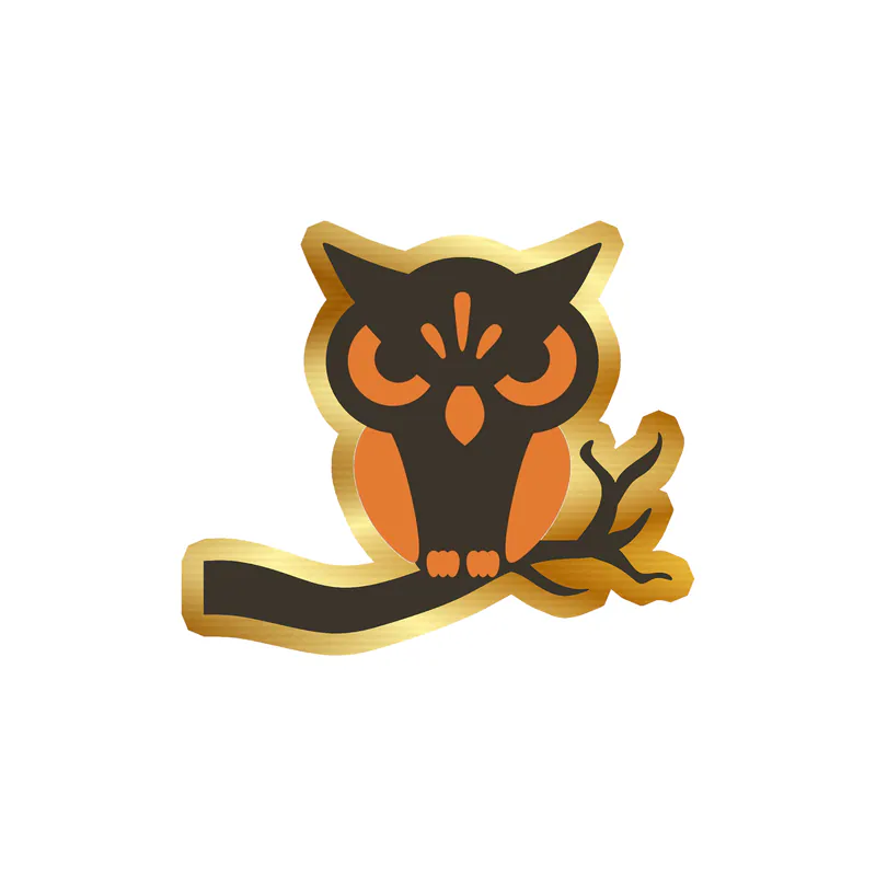 Halloween Gold Chrome Vinyl Decal - Custom Size