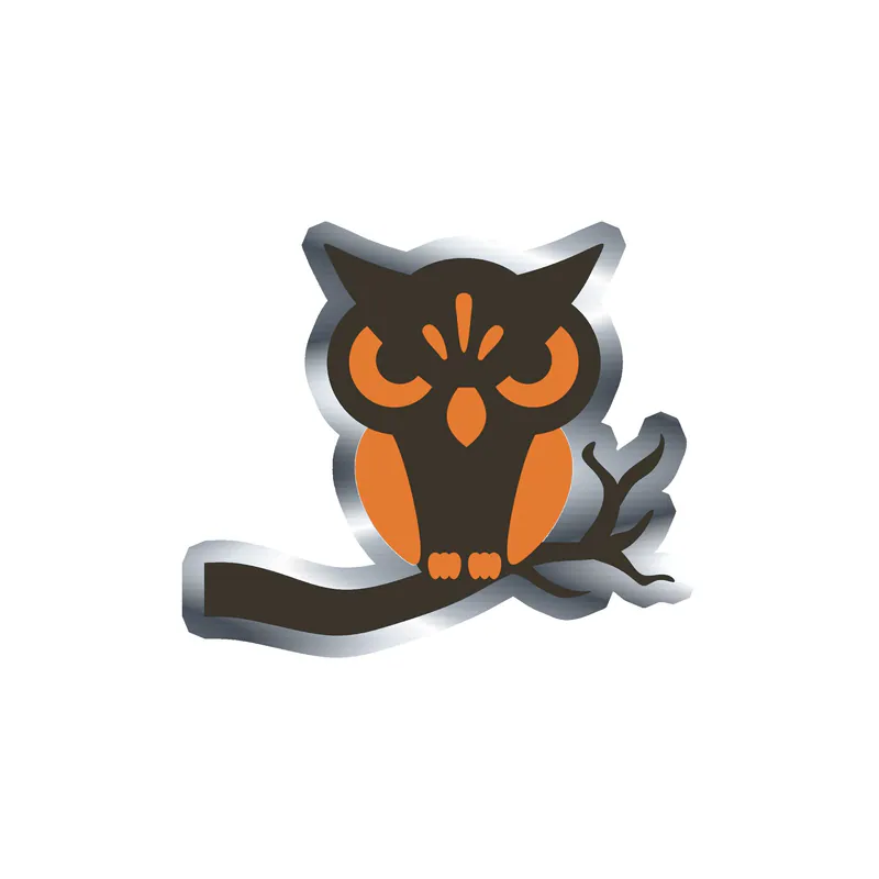 Halloween Silver Chrome Vinyl Decal - Custom Size