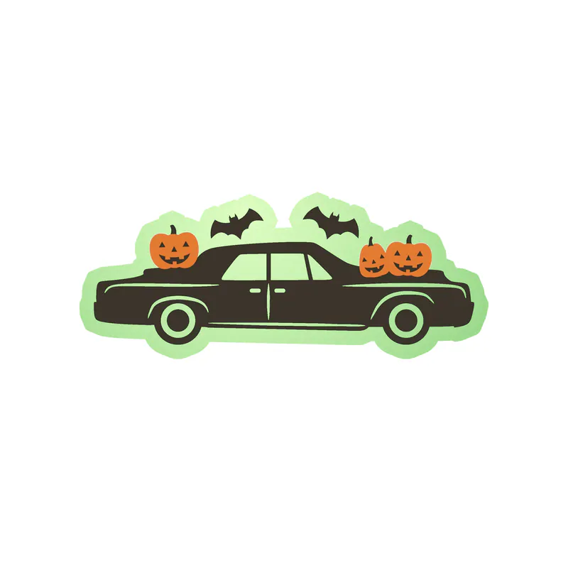 Halloween Glow in the Dark Vinyl Decal - Custom Size