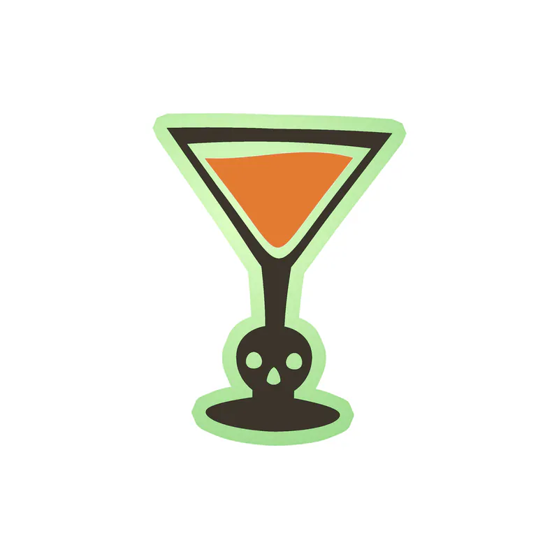 Halloween Glow in the Dark Vinyl Decal - Custom Size