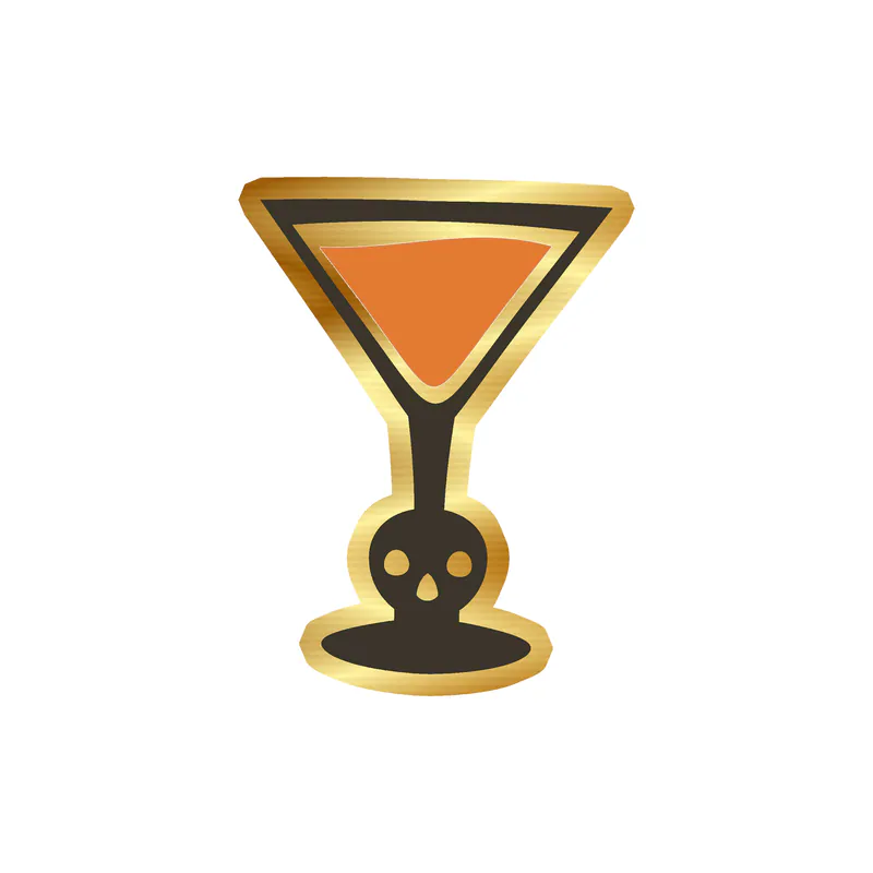 Halloween Gold Chrome Vinyl Decal - Custom Size