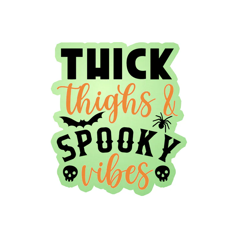 Halloween Glow in the Dark Vinyl Decal - Custom Size