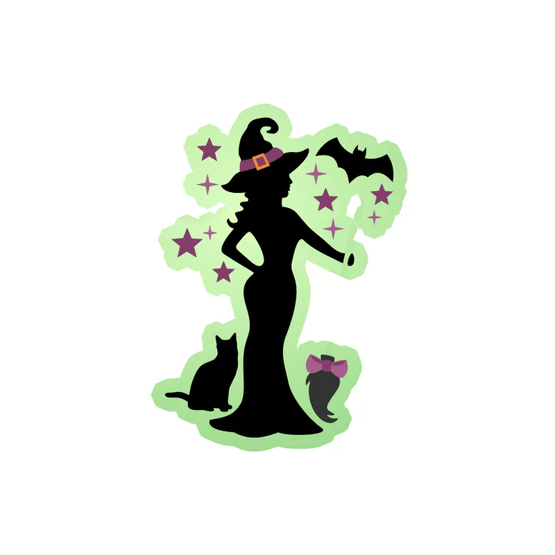Halloween Glow in the Dark Vinyl Decal - Custom Size