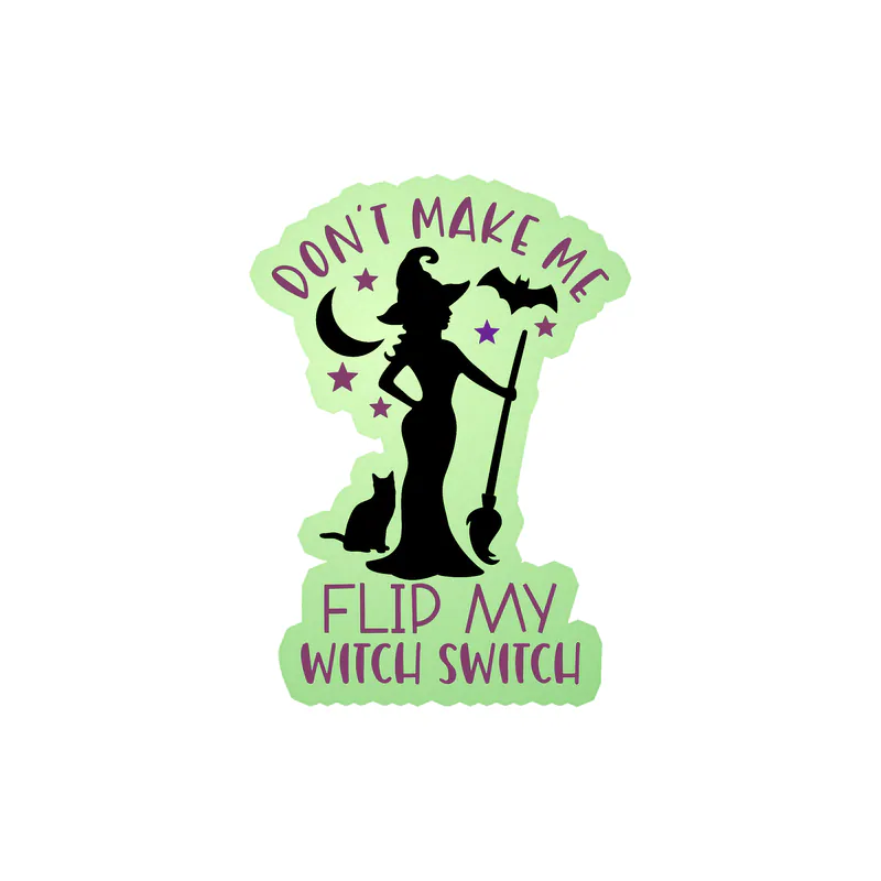 Halloween Glow in the Dark Vinyl Decal - Custom Size