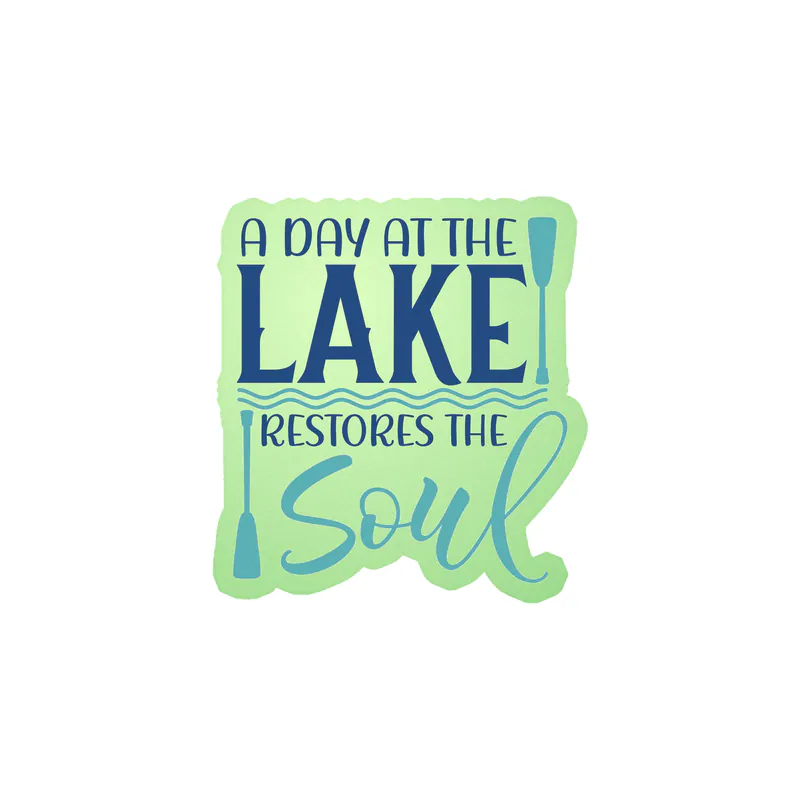 Lake Glow in the Dark Vinyl Decal - Custom Size