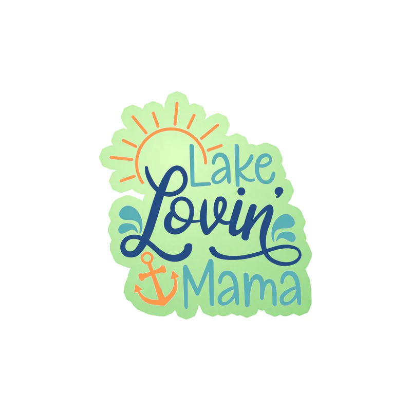 Lake Glow in the Dark Vinyl Decal - Custom Size
