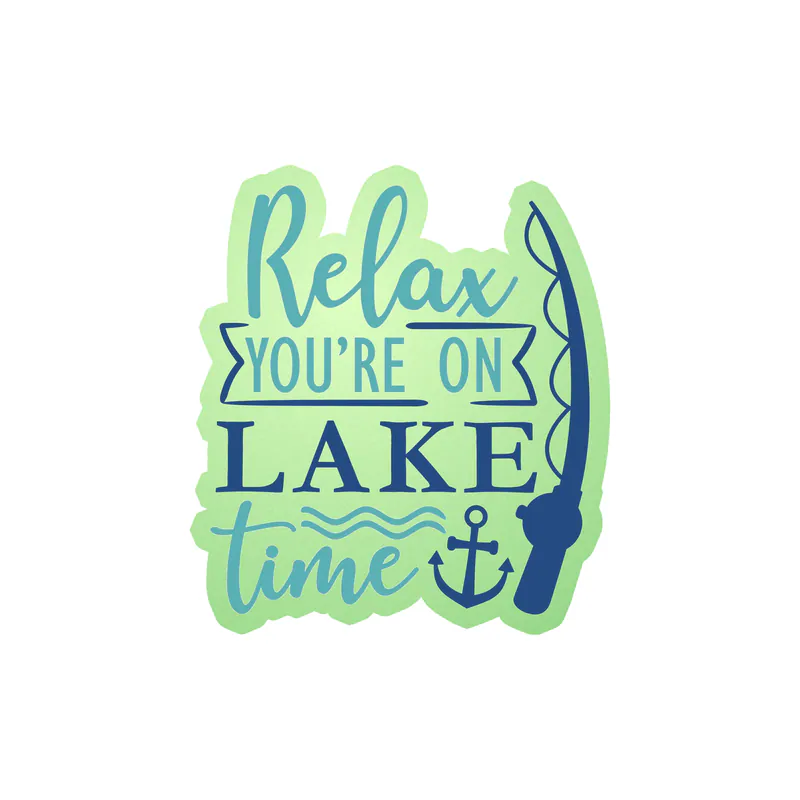 Lake Glow in the Dark Vinyl Decal - Custom Size