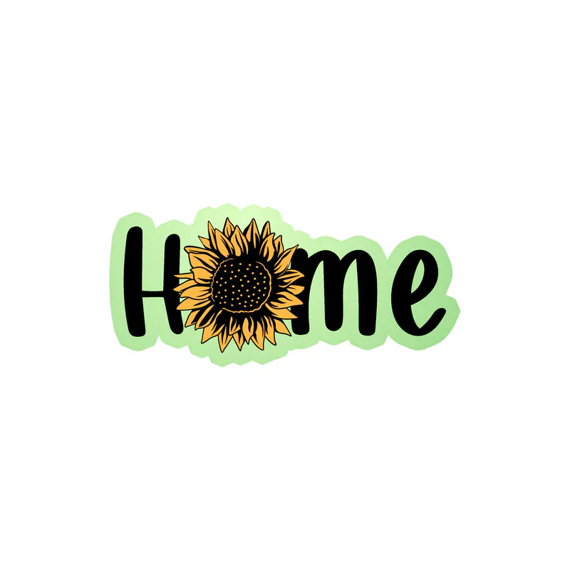 Home Full Color Vinyl - Glow in the Dark Vinyl Sticker - Custom Size