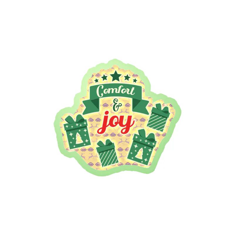 It's Christmas Time Glow in the Dark Vinyl Sticker - Custom Size