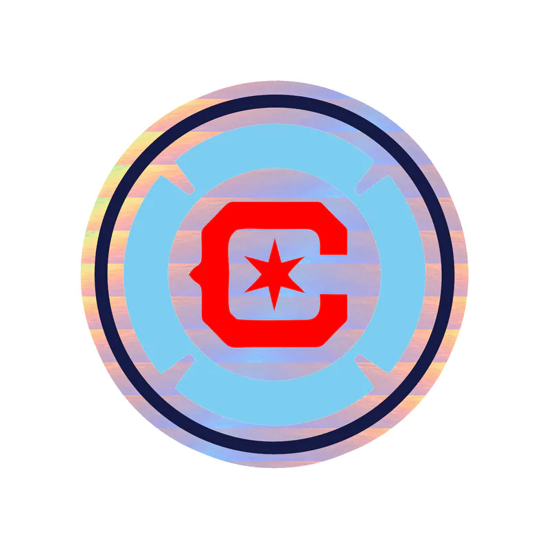 Chicago Fire FC - Holographic Vinyl Decal- (Copy)