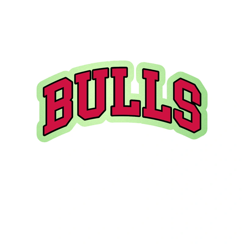 Chicago Bulls - Bulls - Glow in the Dark Vinyl Sticker - Custom Size