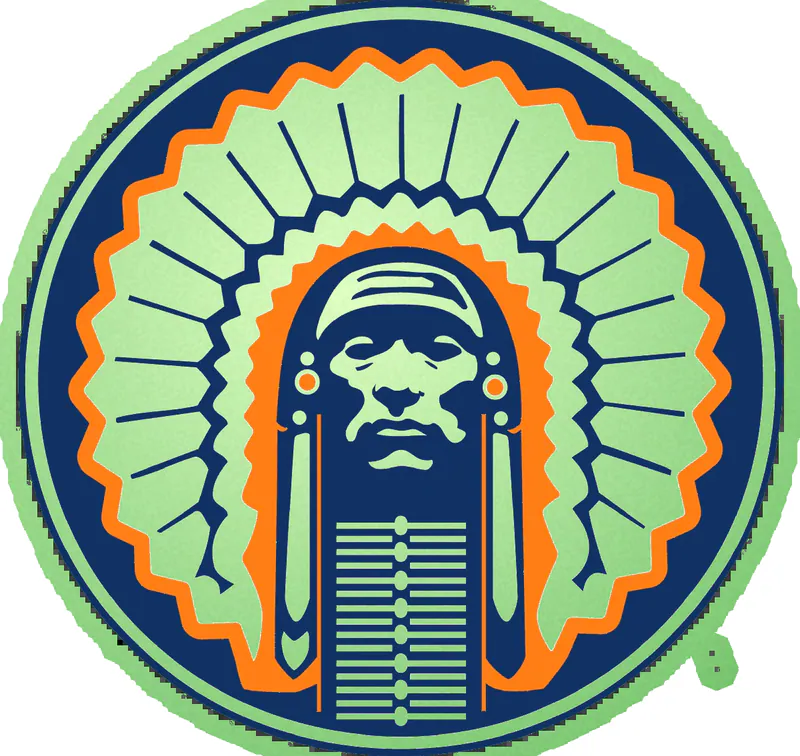 University of Illinois - Chief Illiniwek - Glow in the Dark Vinyl Decal - Custom Size