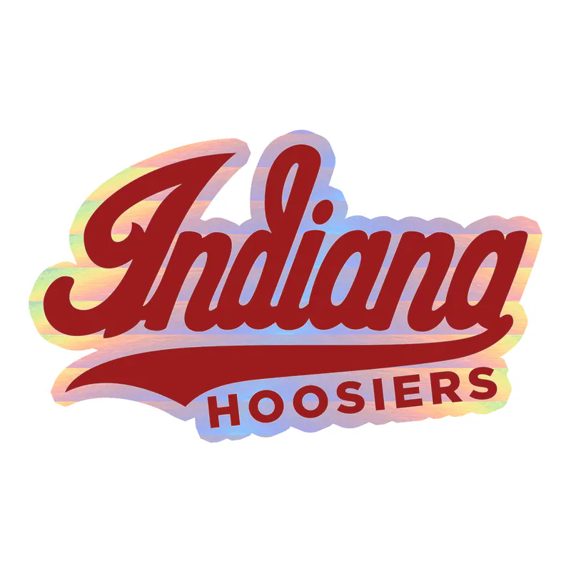 Indiana Hoosiers - Image 6 - Holographic Vinyl Decal - Custom Size