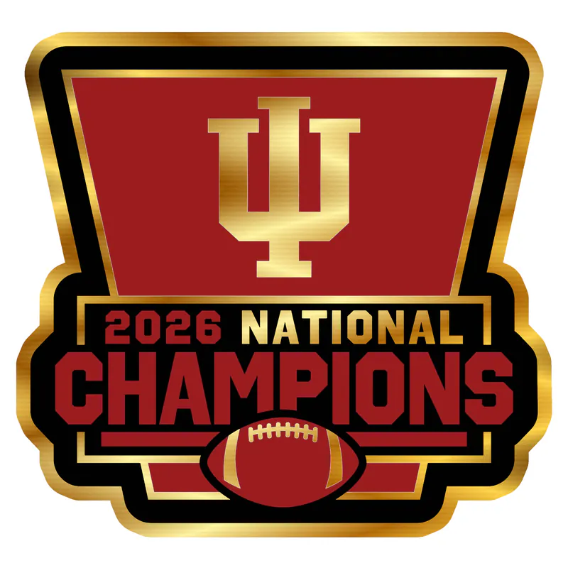 Indiana Hoosiers - Image 5 - Gold Chrome Vinyl Decal - Custom Size