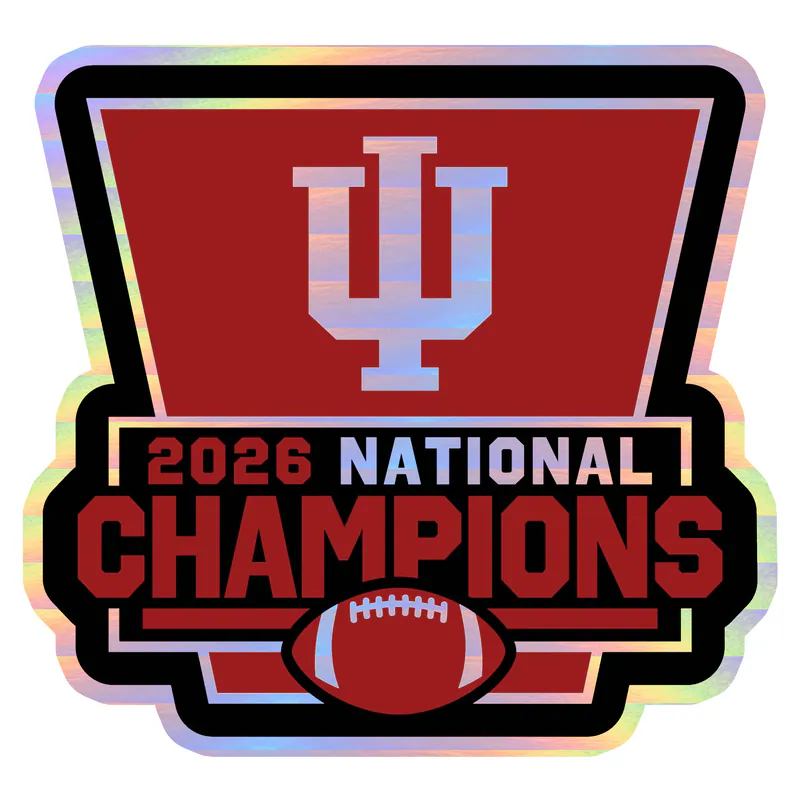 Indiana Hoosiers - Image 5 - Holographic Vinyl Decal - Custom Size