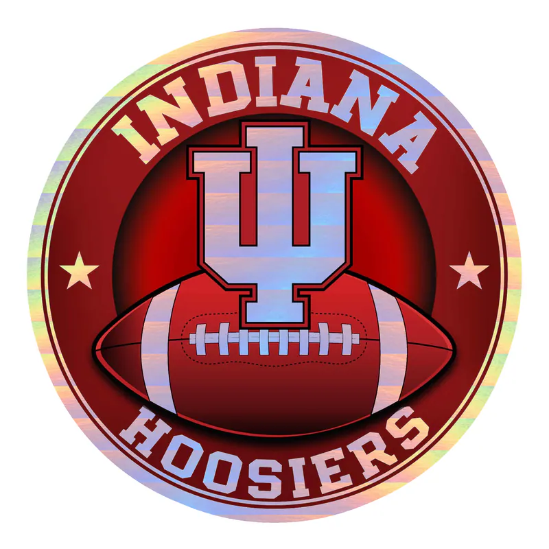 Indiana Hoosiers - Image 4 - Holographic Vinyl Decal - Custom Size
