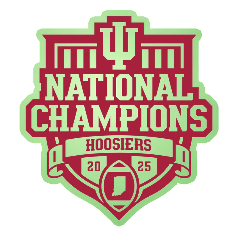 Indiana Hoosiers - Image 3 - Glow in the Dark Vinyl Decal - Custom Size